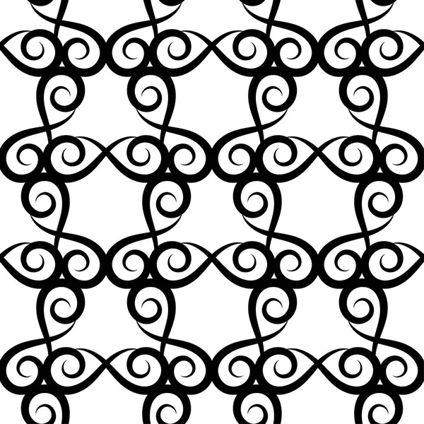 Beyaz arka planda siyah çiçekler. Tekstil ve duvar kağıtları için seamless modeli