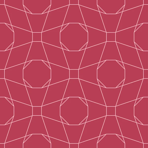 Červený Geometrický Ornament Vzor Bezešvé Pro Web Textil Tapety — Stockový vektor