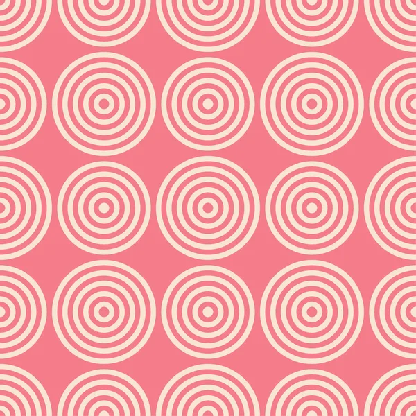 Geometrisches Rosa Und Beiges Abstraktes Nahtloses Muster Hintergrund Für Tapeten — Stockvektor