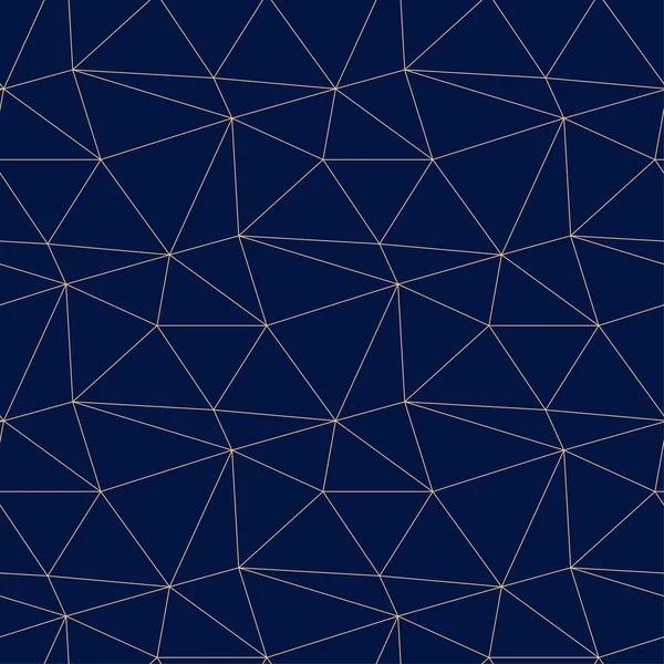 Altın mavi geometrik süsleme. Web, Tekstil ve duvar kağıtları için seamless modeli