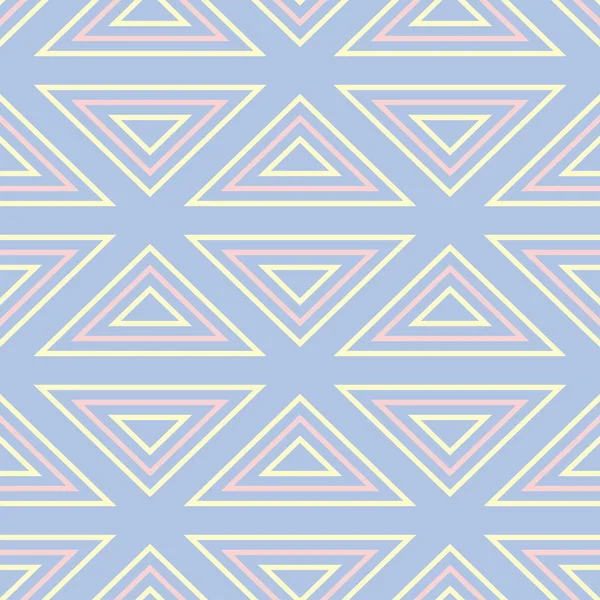 Geometrik seamless modeli. Soluk mavi arka plan bej ve pembe elemanları ile