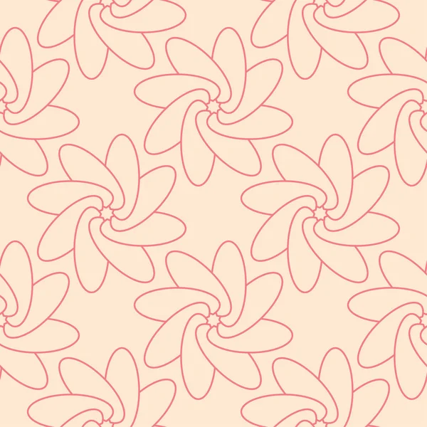 Bej renkli arka plan üzerinde kırmızı çiçekli süs. Tekstil ve duvar kağıtları için seamless modeli