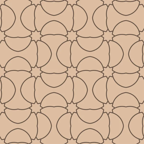 Beige Bruin Geometrische Sieraad Naadloze Patroon Voor Web Textiel Achtergronden — Stockvector