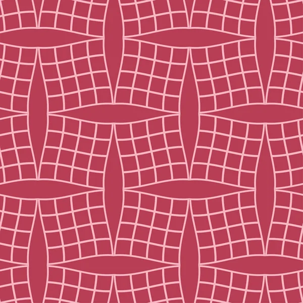 Kırmızı ve soluk pembe geometrik süsleme. Web, Tekstil ve duvar kağıtları için seamless modeli