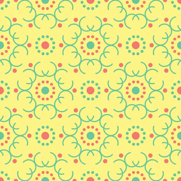 Geometrik sarı seamless modeli. Renkli arka plan duvar kağıtları, Tekstil ve kumaş için pembe ve yeşil tasarım ile