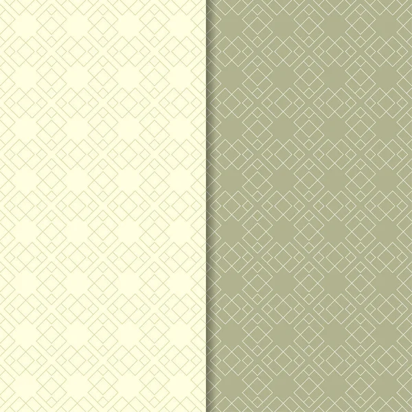 Zeytin yeşili geometrik süsler. Web, Tekstil ve duvar kağıtları için dikişsiz desen seti