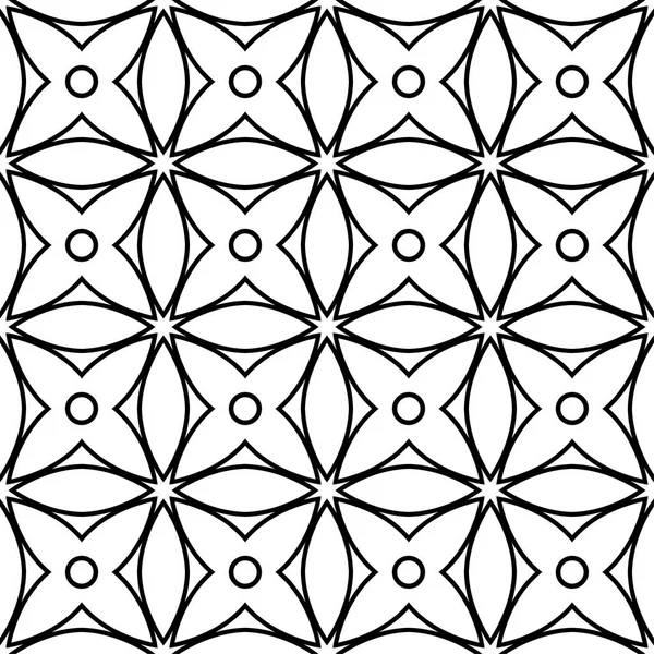 Siyah ve beyaz geometrik süsleme. Web, Tekstil ve duvar kağıtları için seamless modeli
