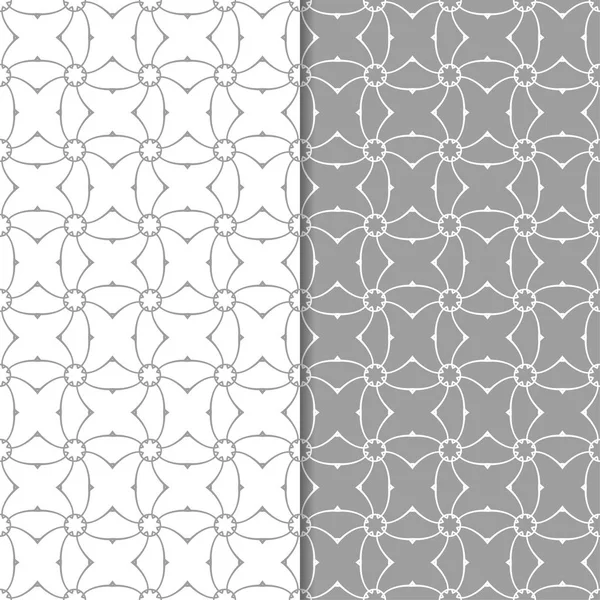 Web, Tekstil ve duvar kağıtları için dikişsiz desen gri ve beyaz geometrik dizi