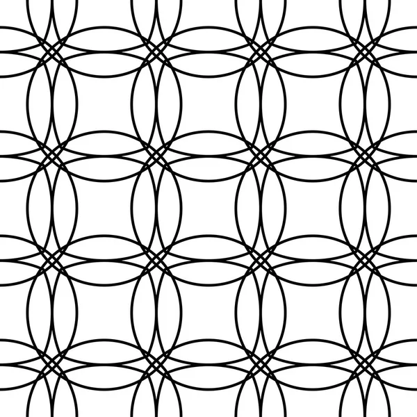Weiße Und Schwarze Geometrische Ornamente Nahtloses Muster Für Web Textilien — Stockvektor