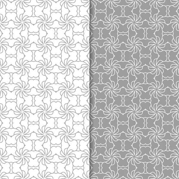 Gri ve beyaz geometrik Dikişsiz desen web, Tekstil ve duvar kağıtları için