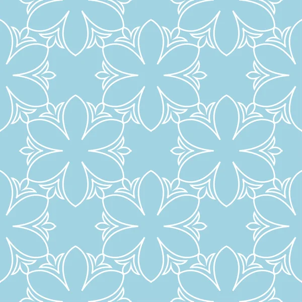 Lacivert zemin üzerine beyaz çiçek süsleme. Tekstil ve duvar kağıtları için seamless modeli