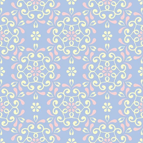 Soluk mavi sorunsuz arka plan. Çiçek desenli duvar kağıdı, Tekstil ve kumaş için