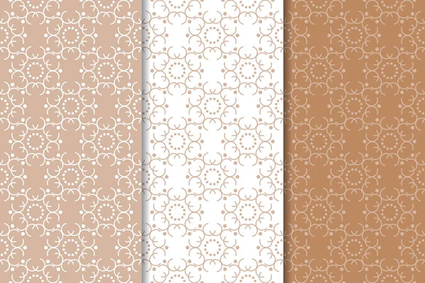 Kahverengi ve beyaz geometrik Dikişsiz desen web, Tekstil ve duvar kağıtları için