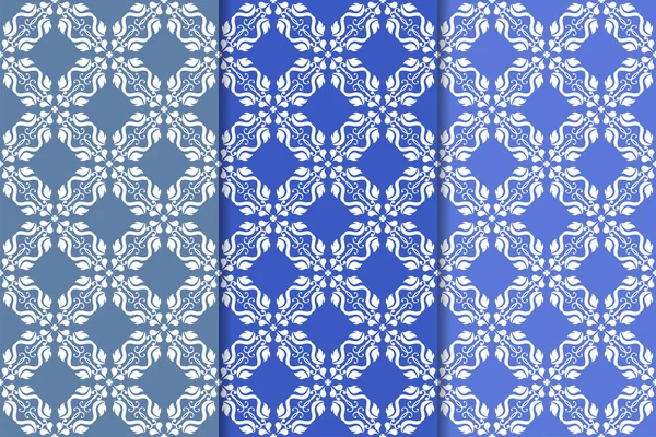 Çiçek desenleri kümesi. Mavi dikey Dikişsiz desen. Duvar kağıdı arka plan