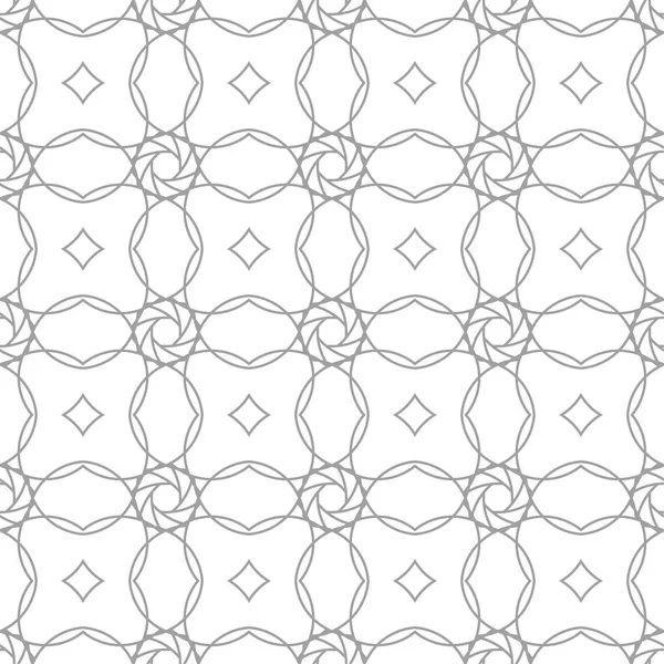 Hellgraues Geometrisches Ornament Nahtloses Muster Für Web Textilien Und Tapeten — Stockvektor