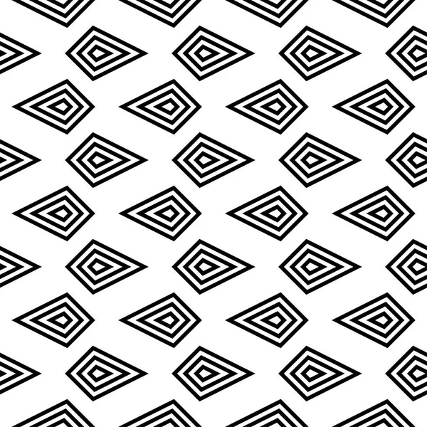 Beyaz arka planda siyah geometrik yazdır. Web, Tekstil ve duvar kağıtları için seamless modeli