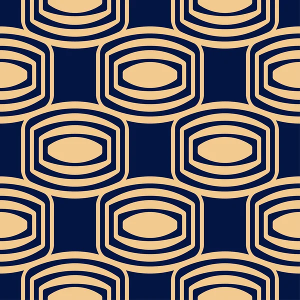 Altın mavi geometrik süsleme. Web, Tekstil ve duvar kağıtları için seamless modeli