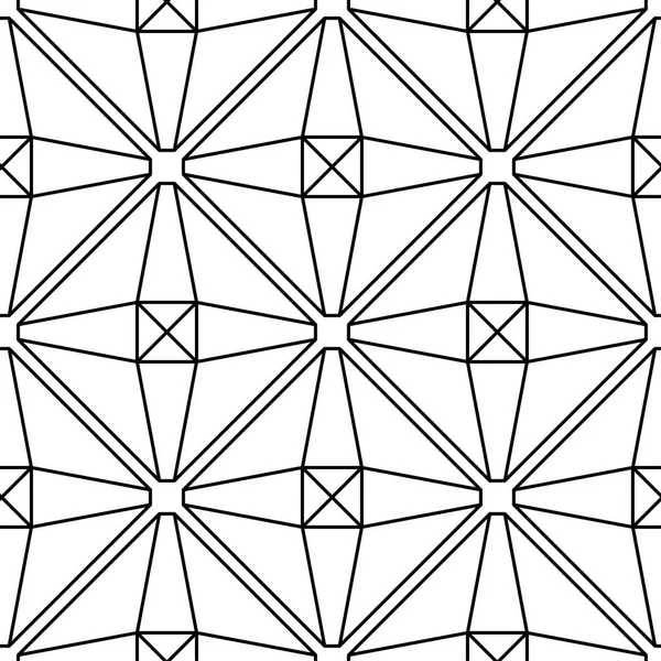 Beyaz ve siyah tek renkli geometrik yazdır. Web, Tekstil ve duvar kağıtları için seamless modeli