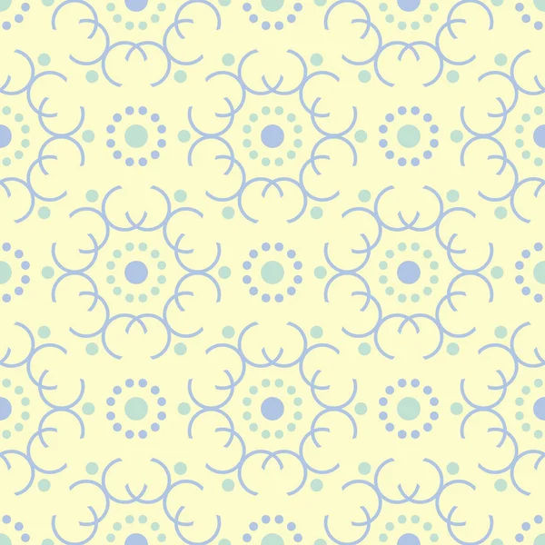 Geometrik seamless modeli. Bej renkli arka plan duvar kağıtları, Tekstil ve kumaş için mavi ve yeşil öğeleri ile