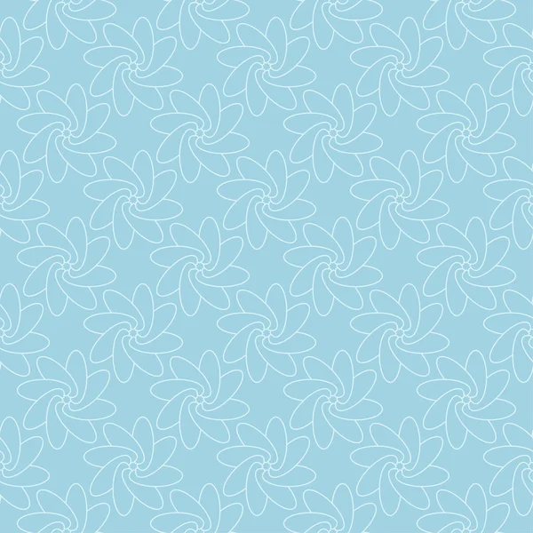 Mavi zemin üzerine beyaz çiçek desenli. Tekstil ve duvar kağıtları için sorunsuz süsleme