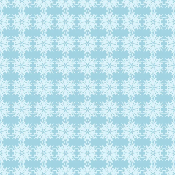 Mavi zemin üzerine beyaz çiçek desenli. Tekstil ve duvar kağıtları için sorunsuz süsleme