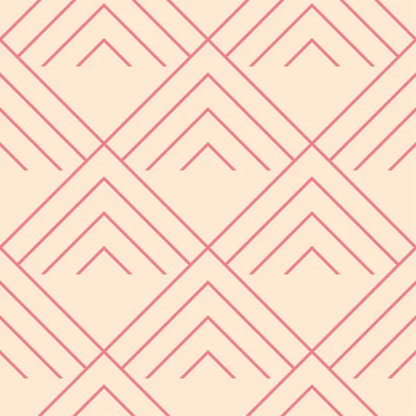 Kırmızı ve bej geometrik süsleme. Web, Tekstil ve duvar kağıtları için seamless modeli