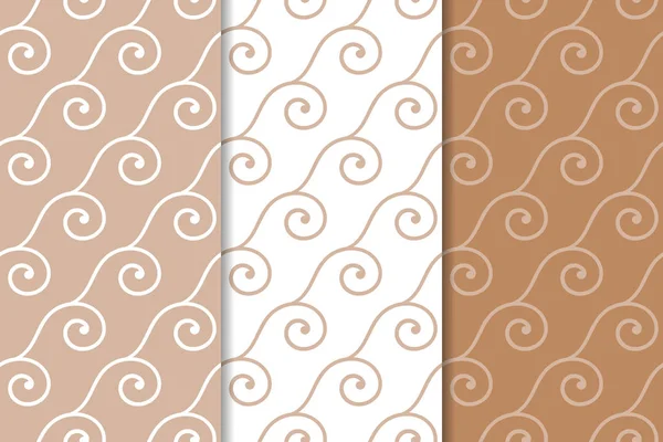 Kahverengi ve beyaz geometrik Dikişsiz desen web, Tekstil ve duvar kağıtları için