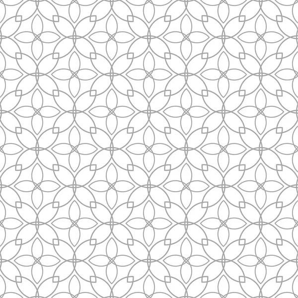 Graues Geometrisches Design Auf Weißem Hintergrund Nahtloses Muster Für Web — Stockvektor