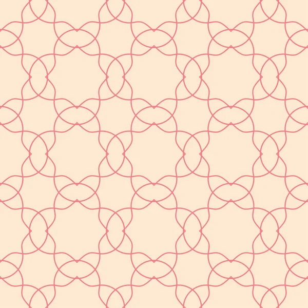 Kırmızı ve bej geometrik süsleme. Web, Tekstil ve duvar kağıtları için seamless modeli