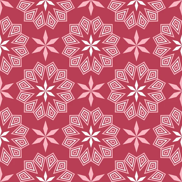 Geometrik arka plan. Kırmızı ve bej Dikişsiz desen duvar kağıtları, Tekstil ve kumaş için