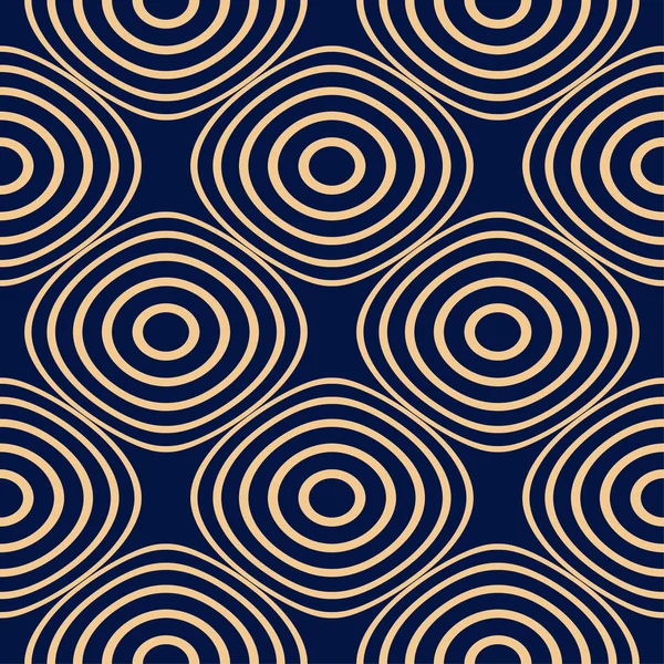 Altın mavi geometrik süsleme. Web, Tekstil ve duvar kağıtları için seamless modeli