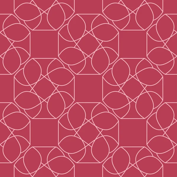 Kırmızı ve soluk pembe geometrik süsleme. Web, Tekstil ve duvar kağıtları için seamless modeli