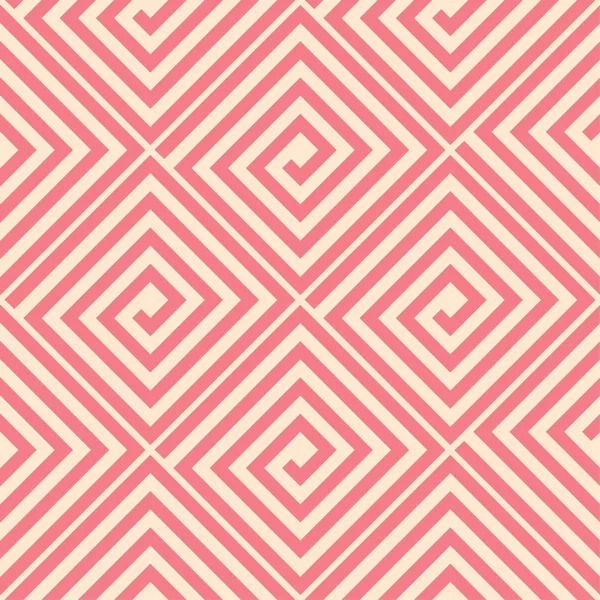 Kırmızı ve bej geometrik süsleme. Web, Tekstil ve duvar kağıtları için seamless modeli