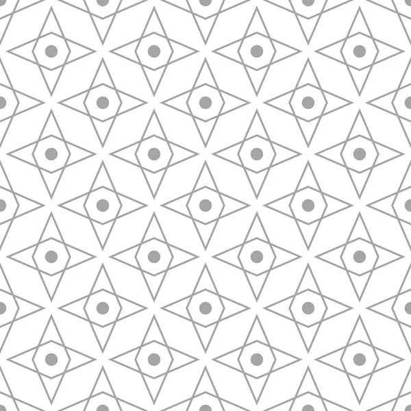 Beyaz arka planda gri geometrik süsleme. Web, Tekstil ve duvar kağıtları için seamless modeli