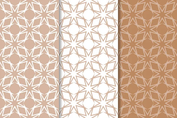 Kahverengi ve beyaz geometrik Dikişsiz desen web, Tekstil ve duvar kağıtları için