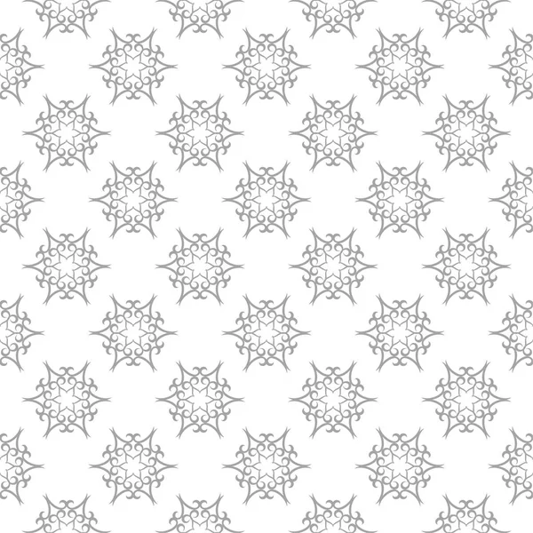 Işık gri ve beyaz çiçek süsleme. Tekstil ve duvar kağıtları için seamless modeli