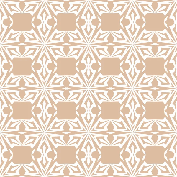 Bej renkli arka plan üzerinde beyaz çiçek süsleme. Tekstil ve duvar kağıtları için seamless modeli