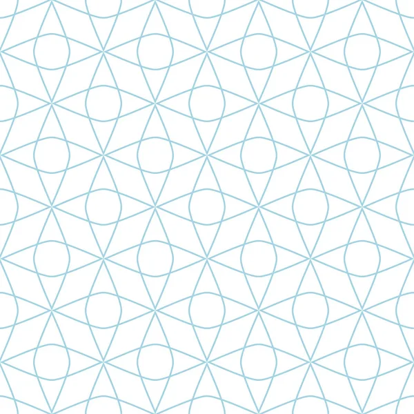 Beyaz ve mavi geometrik süsleme. Web, Tekstil ve duvar kağıtları için seamless modeli