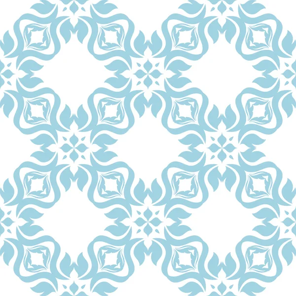 Beyaz zemin üzerine mavi çiçekler. Tekstil ve duvar kağıtları için süs seamless modeli