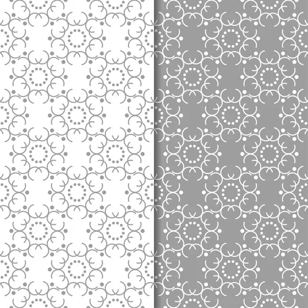 Gri ve beyaz geometrik Dikişsiz desen web, Tekstil ve duvar kağıtları için