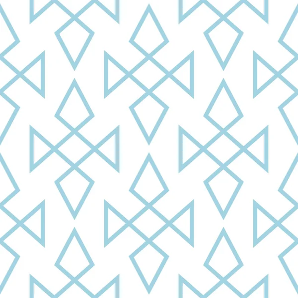 Beyaz ve mavi geometrik süsleme. Web, Tekstil ve duvar kağıtları için seamless modeli