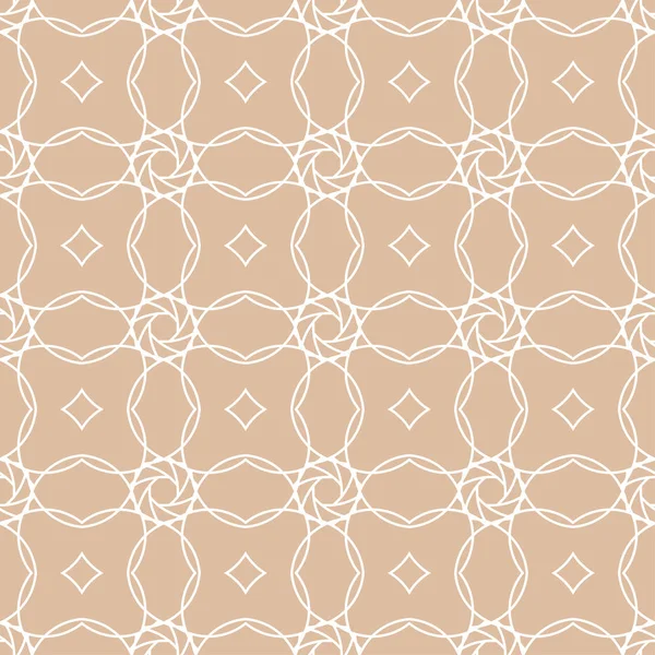 Бежевый Белый Геометрический Орнамент Бесшовный Узор Веб Текстиля Обоев — стоковый вектор