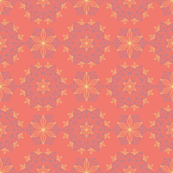 Çiçek kırmızı seamless modeli. Parlak renkli arka plan ile sarı ve mavi çiçek öğeleri