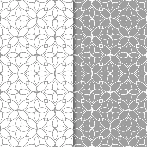 Web, Tekstil ve duvar kağıtları için dikişsiz desen gri ve beyaz geometrik dizi