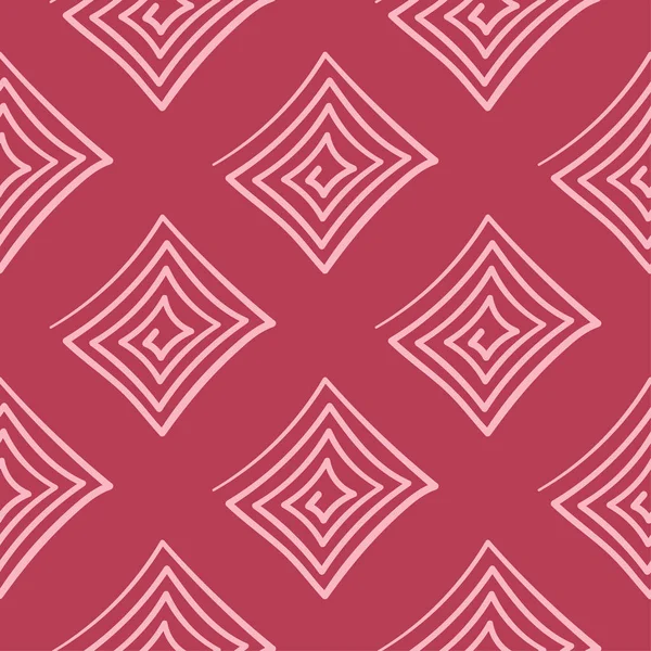 Kırmızı geometrik süsleme. Web, Tekstil ve duvar kağıtları için seamless modeli