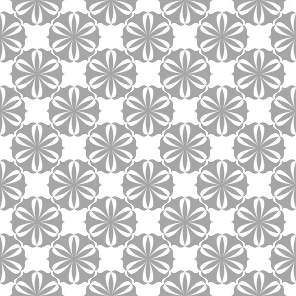 Beyaz arka plan üzerine açık gri çiçek tasarım. Tekstil ve duvar kağıtları için seamless modeli