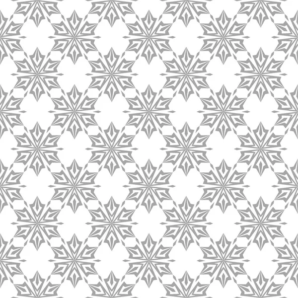 Beyaz arka plan üzerine açık gri çiçek süsleme. Tekstil ve duvar kağıtları için seamless modeli