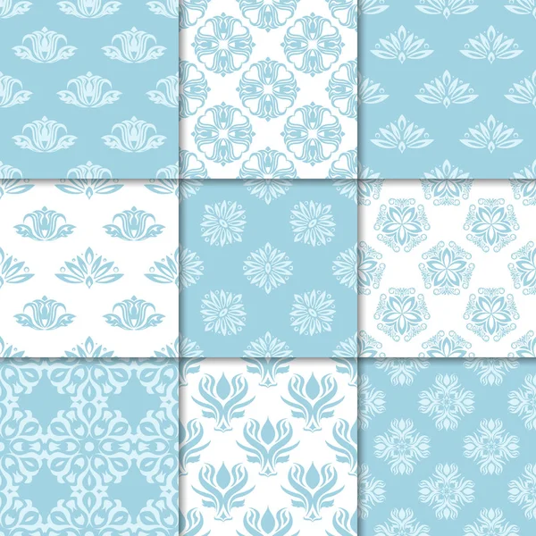 Lacivert seamless modeli ile çiçek arka planlar. Duvar kağıtları ve Tekstil için tasarımlar