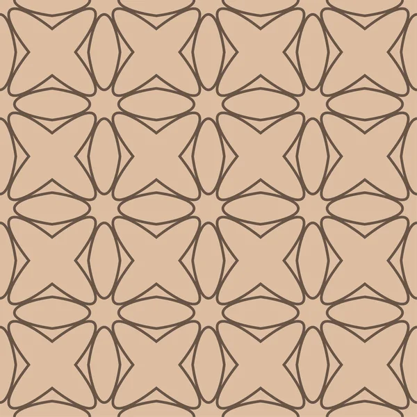 Bej ve kahverengi geometrik süsleme. Web, Tekstil ve duvar kağıtları için seamless modeli