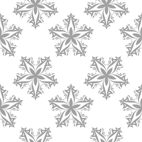 Beyaz arka plan üzerine açık gri çiçek öğe. Tekstil ve duvar kağıtları için seamless modeli